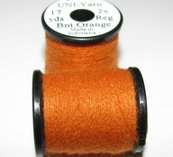 UNI - Yarn 17 yds 2x bnt. orange